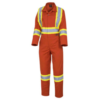Pioneer Women's Hi-Viz Poly-Cotton Safety Coverall3