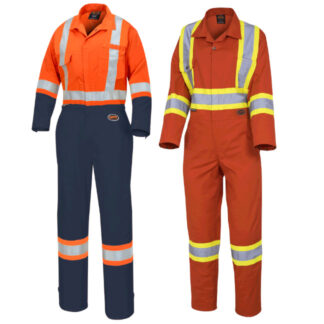 Pioneer Women's Hi-Viz Poly-Cotton Safety Coverall