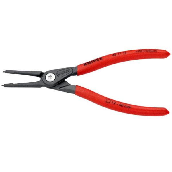 Knipex 4811J2 Precision Internal Circlip Pliers - Straight 5/64" (1.8 mm) Tips