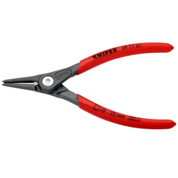 Knipex 4911A1 Precision External Circlip Pliers - Straight 3/64" (1.3 mm) Tips