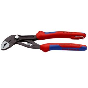 Knipex 8702180TBKA 7-1/4" (180mm) COBRA High-Tech Water Pump Pliers with Tethering Point