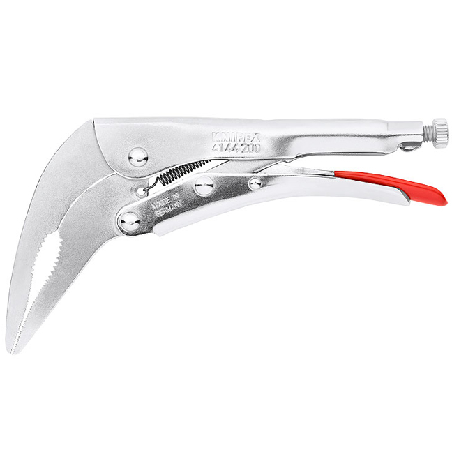 Knipex 4144200 8" (200mm) Angled Universal Long Nose Grip Pliers