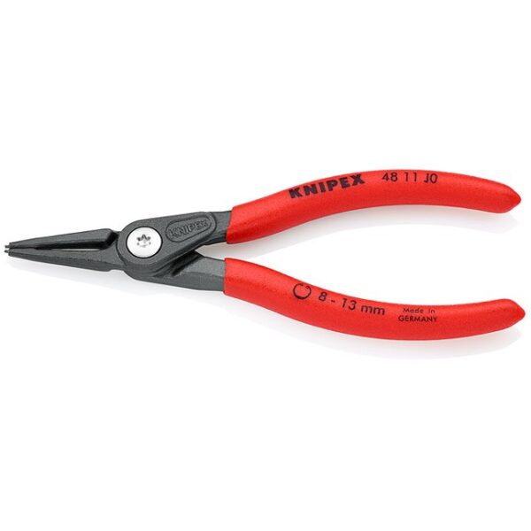 Knipex 4811J0 5-1/2" (140mm) Precision Internal Circlip Pliers - Straight Tip 3/64" (1.3mm)