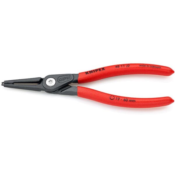 Knipex 4811J1 5-1/2" (140mm) Internal Circlip Pliers - Straight Tip 3/64" (1.3mm)