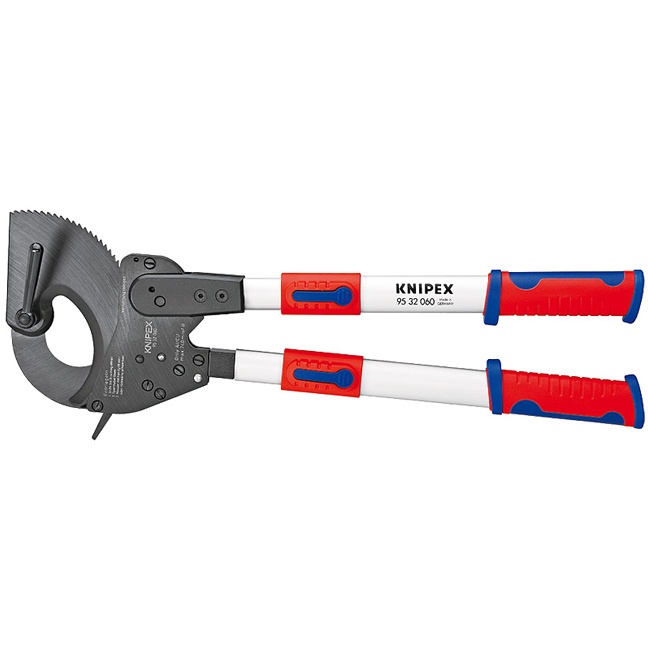 Knipex 9532060 Ratchet Action Cable Cutters with Telescopic Handles