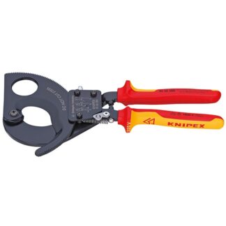 Knipex 9536280 11" (280mm) Ratchet Action Cable Cutters - 1000V Insulated