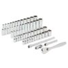 Milwaukee 48-22-9004 1/4" Drive 50pc Ratchet & Socket Set - SAE & Metric