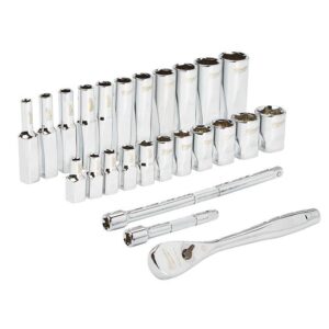 Milwaukee 48-22-9404 1/4" Drive 26pc Ratchet & Socket Set - SAE