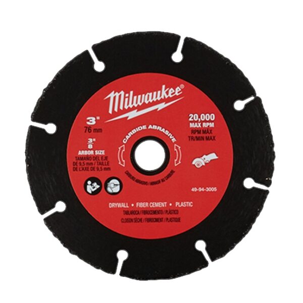Milwaukee 49-94-3005 3" Carbide Abrasive Blade Milwaukee 49-94-3005 3" Carbide Abrasive Blade