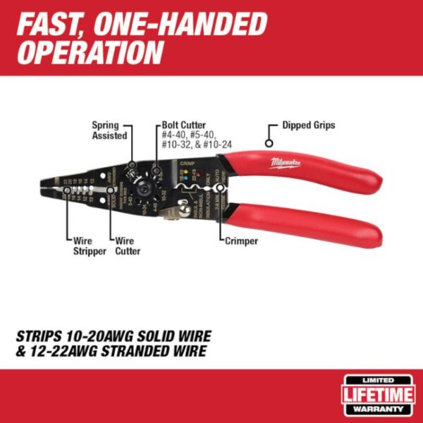 Milwaukee 48-22-6579 Multi-Purpose Wire Stripper with Crimper