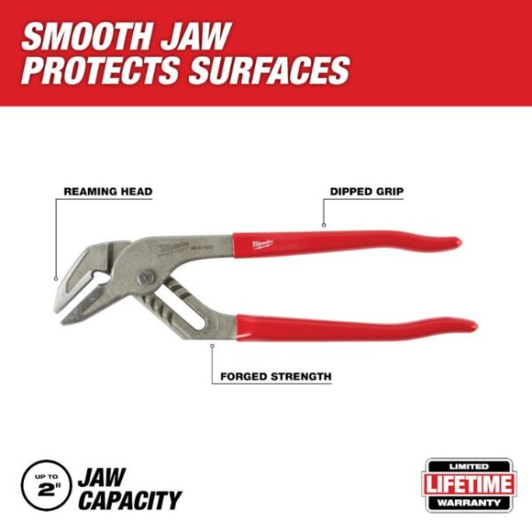 Milwaukee 48-22-6550 10" Smooth Jaw Pliers Milwaukee 48-22-6550 10" Smooth Jaw Pliers