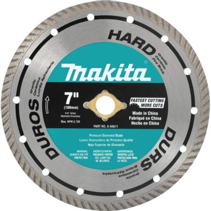 Makita A-94611 7" Turbo Hard Material Diamond Blade