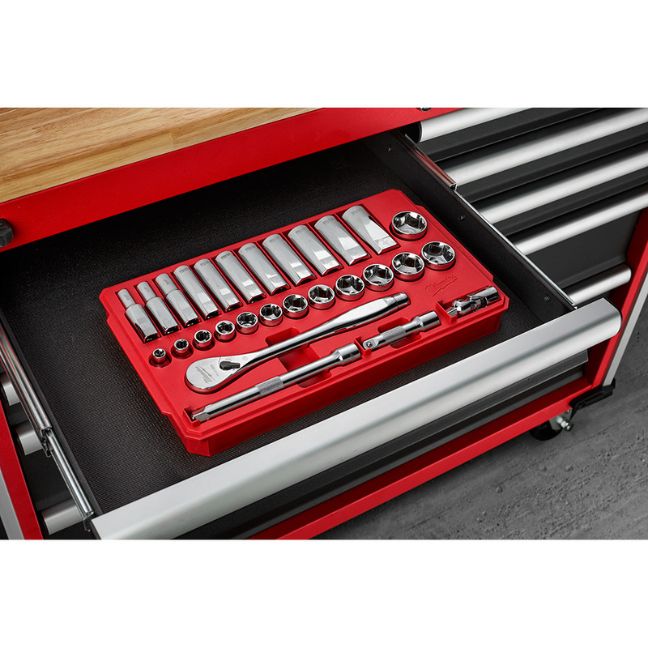 Milwaukee 48-22-9408 3/8” Drive 28- Piece Ratchet & Socket Set - SAE