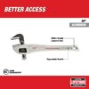 Milwaukee 48-22-7185 18” Aluminum Offset Pipe Wrench