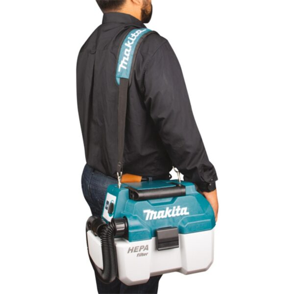 Makita DVC750LZ 18V LXT Portable WetDry Vacuum Cleaner - Tool Only (2) Makita DVC750LZ 18V LXT Portable Wet/Dry Vacuum Cleaner - Tool Only