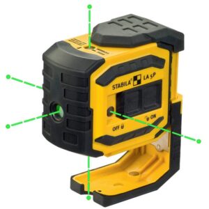 Stabila 03165 LA-5P G Green Beam 5-Point Dot Laser Level
