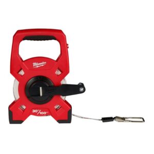 Milwaukee 48-22-5330 100ft/30m Fiberglass Open Reel Long Tape