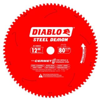 Diablo D1280CF STEEL DEMON 12" x 80T Cermet Metal and Stainless Steel Cutting Saw Blade