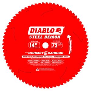 Freud D1472CF 14" x 72T Cermet Metal and Stainless Steel Cutting Saw Blade