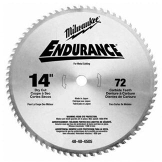 Milwaukee 48-40-4505 14" 72T Dry Cut Carbide Tipped Circular Saw Blade