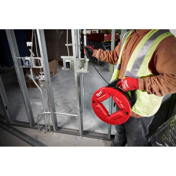 Milwaukee 48‐22‐4165 100ft Polyester Fish Tape with Non-Conductive Tip