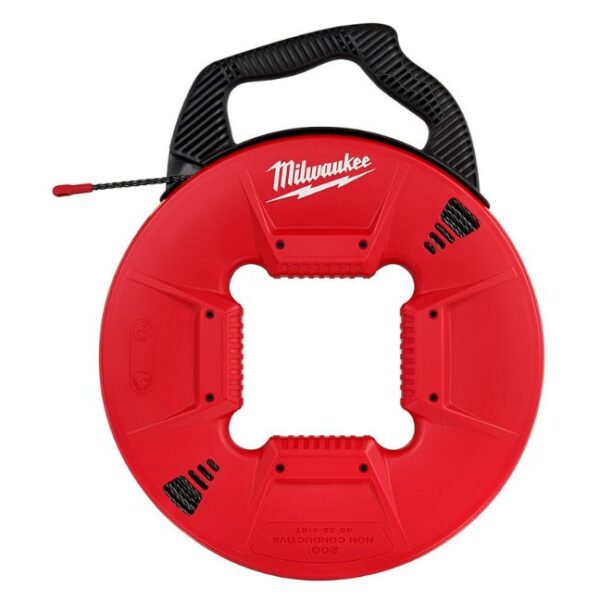 Milwaukee 48‐22‐4167 200ft Polyester Fish Tape with Non-Conductive Tip