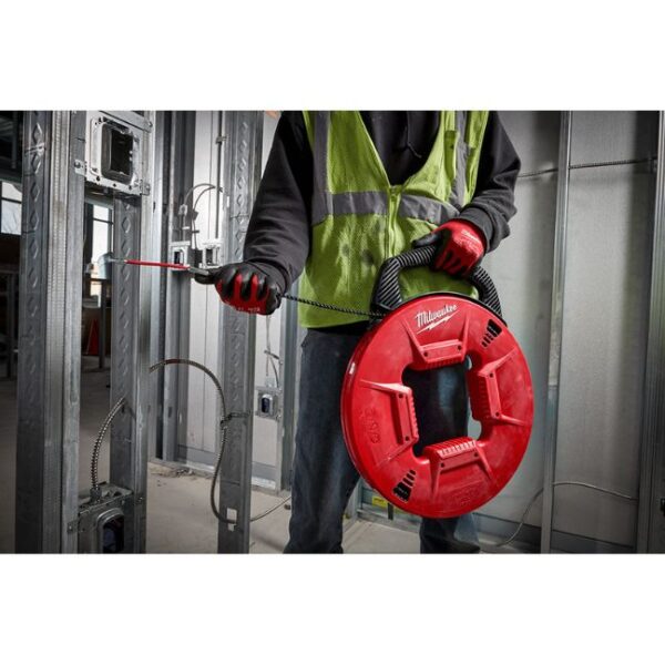 Milwaukee 48‐22‐4197 200ft Polyester Fish Tape with Flexible Metal Leader