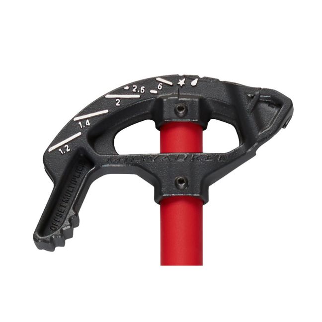 Milwaukee 48-22-4080 1/2" EMT Conduit Bender – High Contrast Markings, Iron