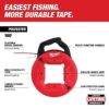 Milwaukee 48‐22‐4195 100ft Polyester Fish Tape with Flexible Metal Leader