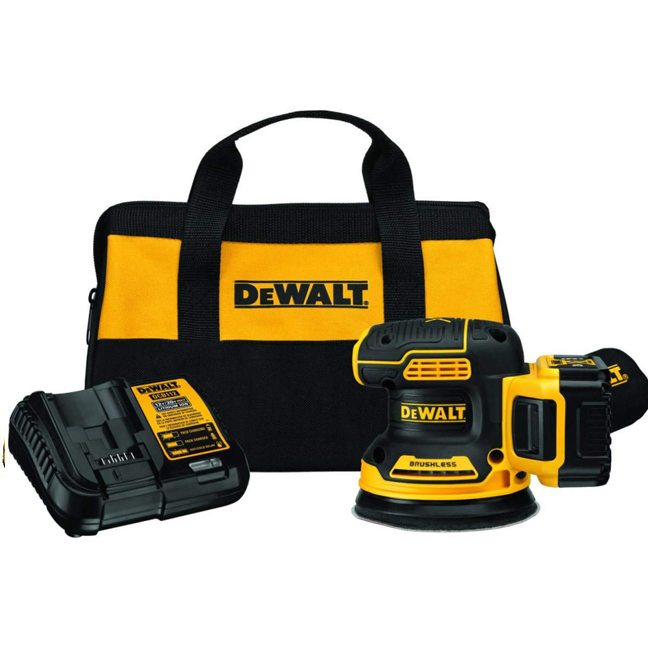 DeWalt DCW210P1 20V Max Brushless Random Orbital Sander Kit