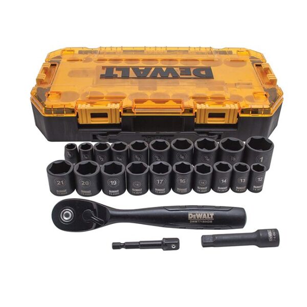 DeWalt DWMT74738 Combination Tool Kit 3/8'' Drive Deep Socket Set 23pc
