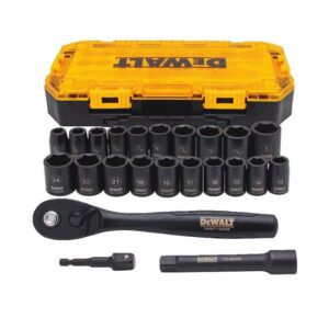 DeWalt DWMT74739 Combination Tool Kit 1/2'' Deep Socket Set 23pc