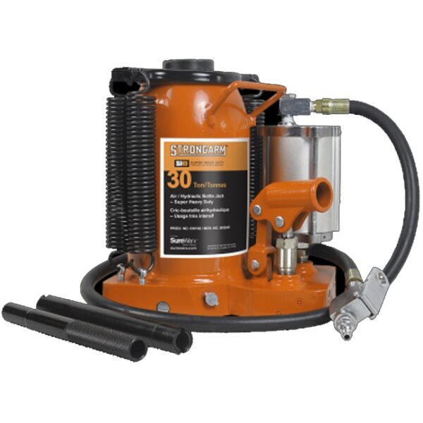 Strongarm 030162 30 Ton Low Profile Air/Hydraulic Bottle Jack