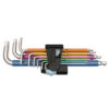 Wera 022669 Metric Multicolor Stainless Steel Ball End Hex Key Set