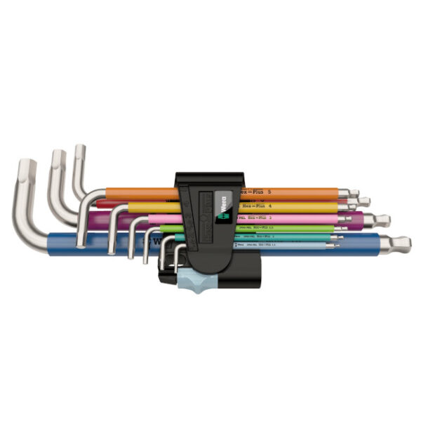 Wera 022669 Metric Multicolor Stainless Steel Ball End Hex Key Set Wera 022669 Metric Multicolor Stainless Steel Ball End Hex Key Set