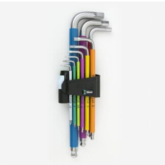 Wera 022669 Metric Multicolor Stainless Steel Ball End Hex Key Set