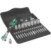 Wera 004016 Zyklop Speed 1/4" Drive Metric Ratchet and Socket Set 28-Piece