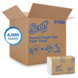 Kimberly Clark 01700 Scott Essential Single-Fold Towels 10.5"x9.3"