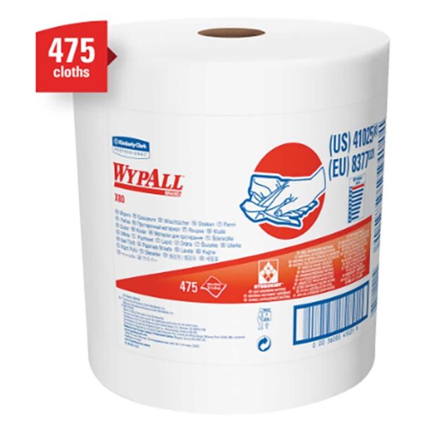 Kimberly Clark 41025 WYPALL X80 Cloths 12.5"x13.4"