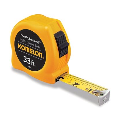 Komelon 4933 The Professional Nylon Coated Steel Blade Tape Measure 33ft