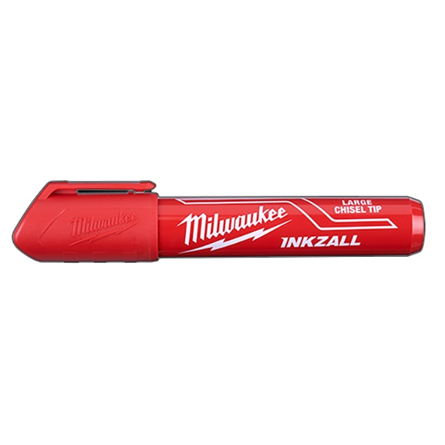 Milwaukee 48-22-3256 INKZALL Large Chisel Tip Marker Red