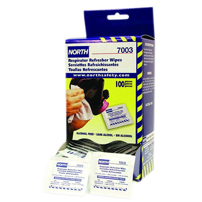 North 7003A Respirator Refresher Wipes