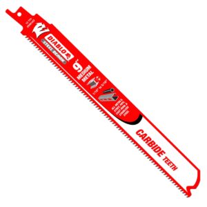 Diablo DS0910CFC STEEL DEMON 9″ 10TPI Carbide Tipped Reciprocating Saw Blade for Medium Metal