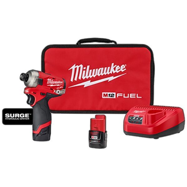 Milwaukee 2551-22 M12 FUEL SURGE 1/4" Hex Hydraulic Driver Kit Milwaukee 2551-22 M12 FUEL SURGE 1/4" Hex Hydraulic Driver Kit