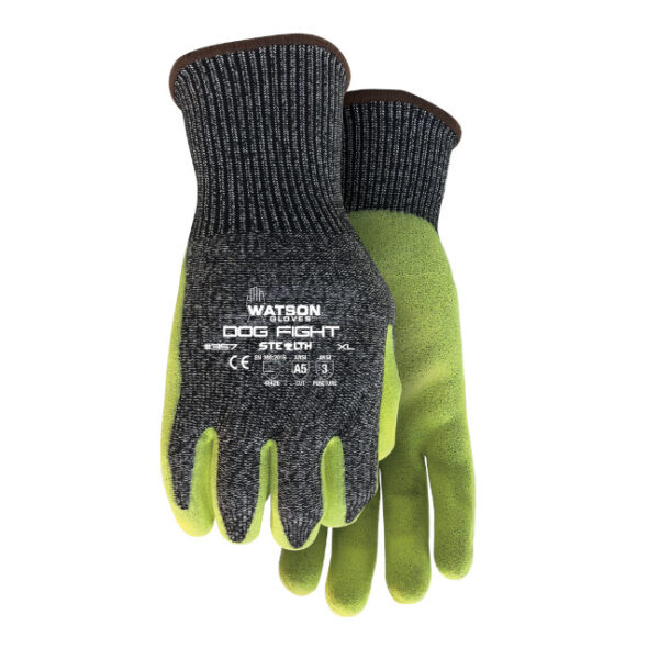Watson 357 Stealth Dog Fight Heavy-Duty Cut Resistant Work Gloves Watson 357 Stealth Dog Fight Heavy-Duty Cut Resistant Work Gloves