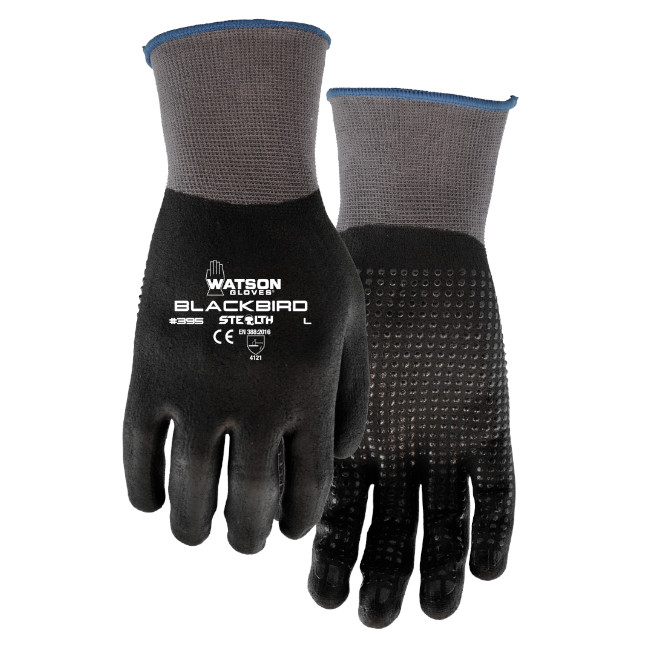 Watson 395 Stealth Blackbird Microfoam Nitrile Cut Resistant Gloves
