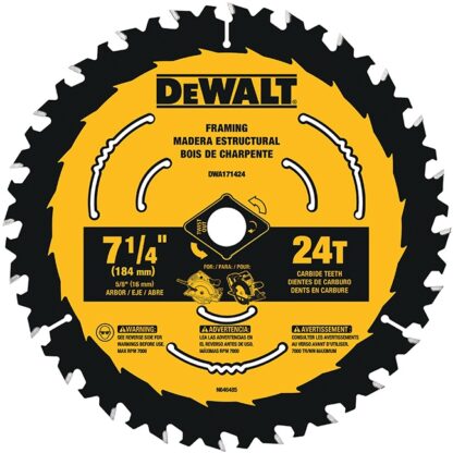 DeWalt DWA171424 7-1/4" 24T Circular Saw Blade