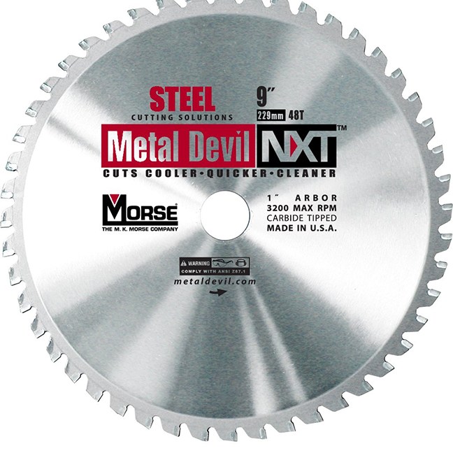 MK Morse 101400 CSM948NSC 9" 48T Metal Devil NXT Circ Saw Blade