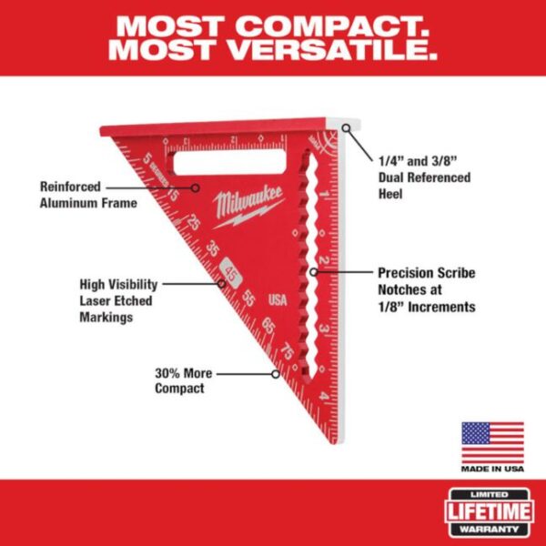 Milwaukee MLSQ040 4-1/2" Trim Square