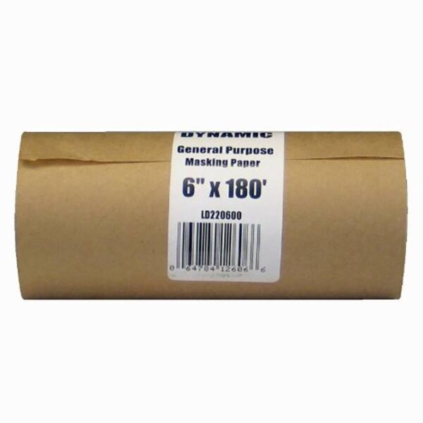 Dynamic LD220600 6"x180' Painter's Masking Paper Dispenser Rolls